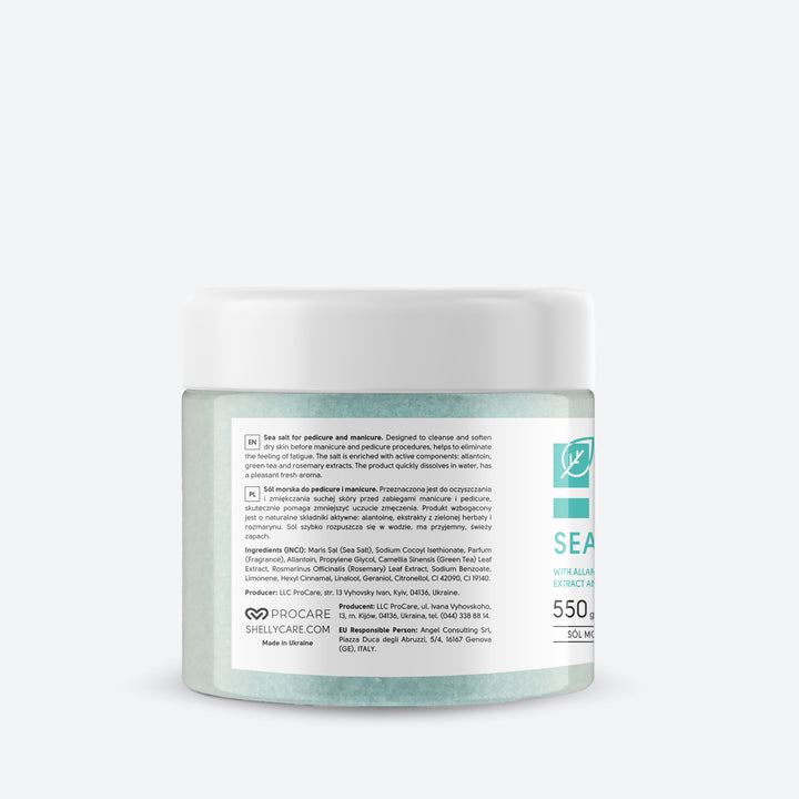 Sól do kąpieli z alantoiną, ekstraktem z zielonej herbaty i rozmarynem - 550 g