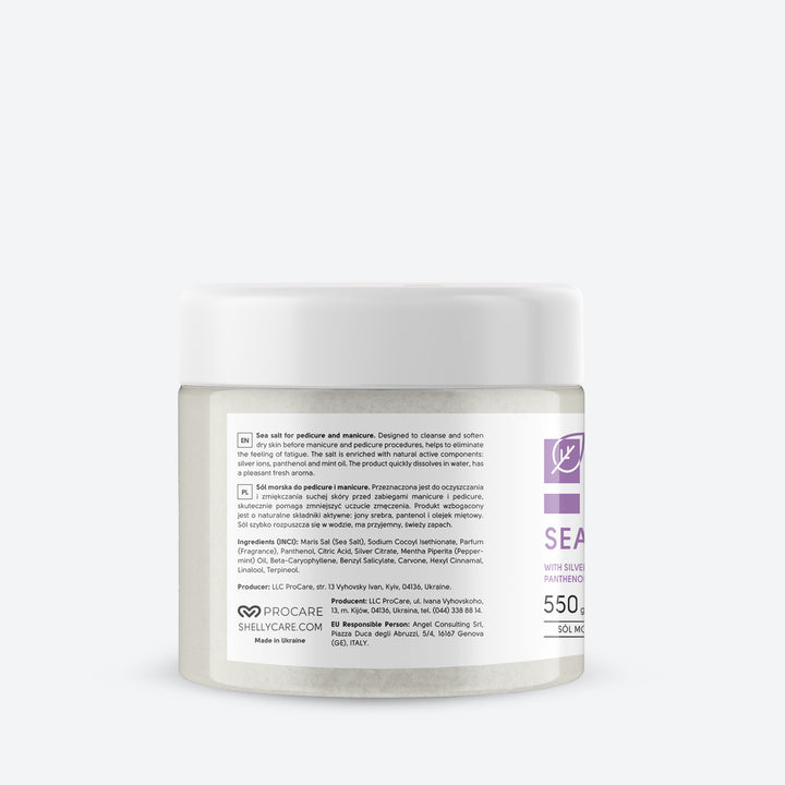 Badesalz mit Silberionen, Panthenol und Minzöl - 550 g