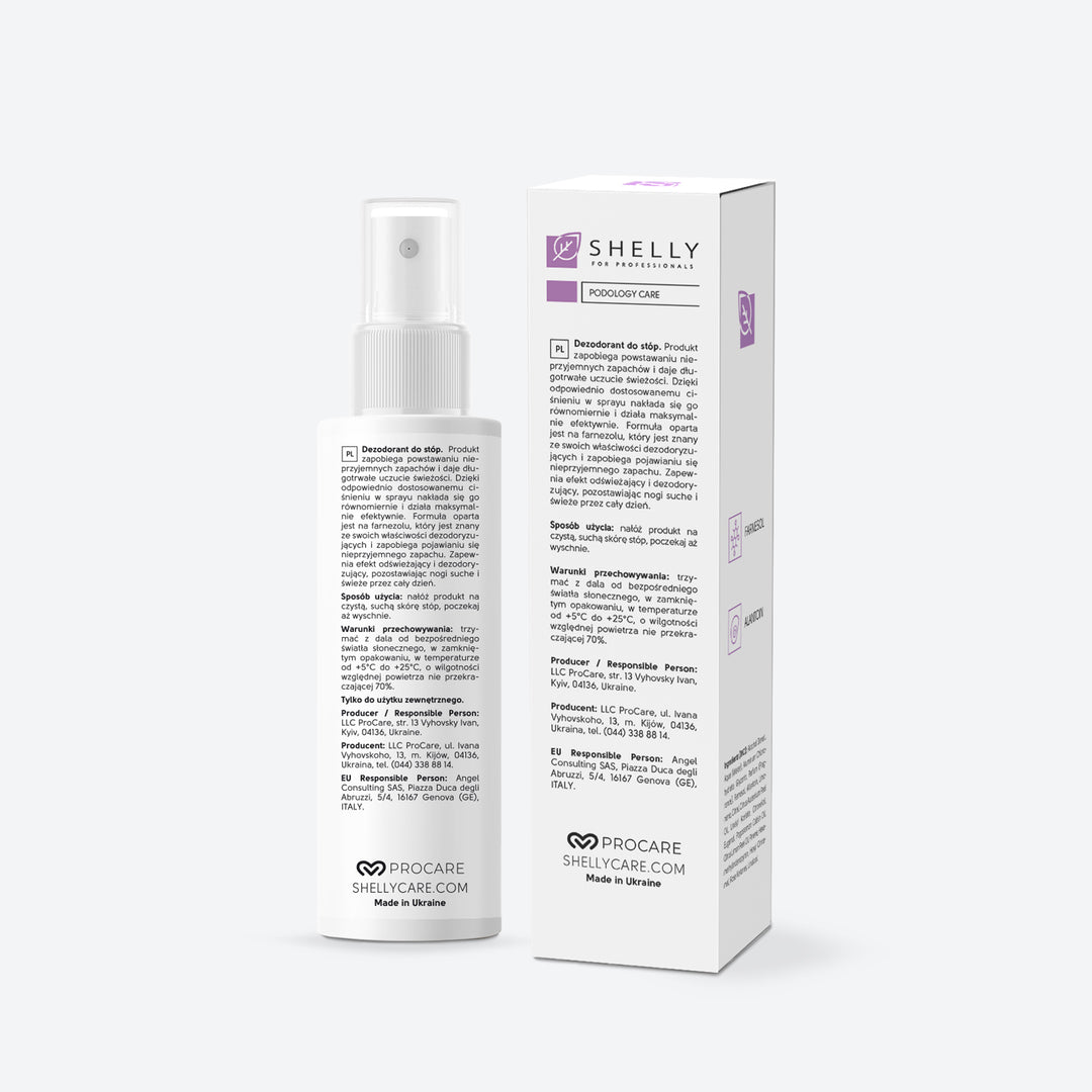 Dezodorant długo działający do stóp z farnezolem - 100 ml