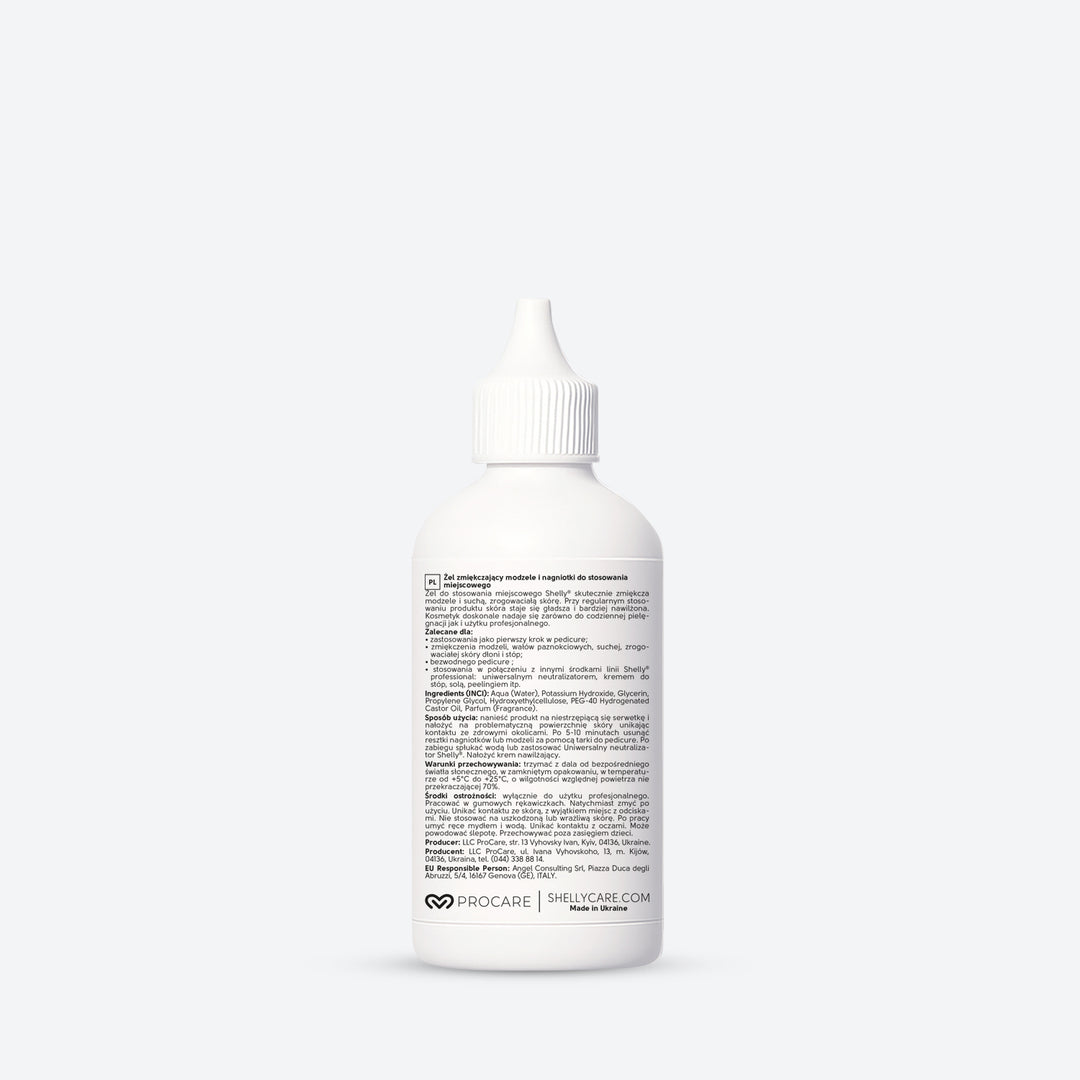 Żel zmiękczający modzele do stóp do stosowania miejscowego z miękkim ostrzem Shelly 100 ml