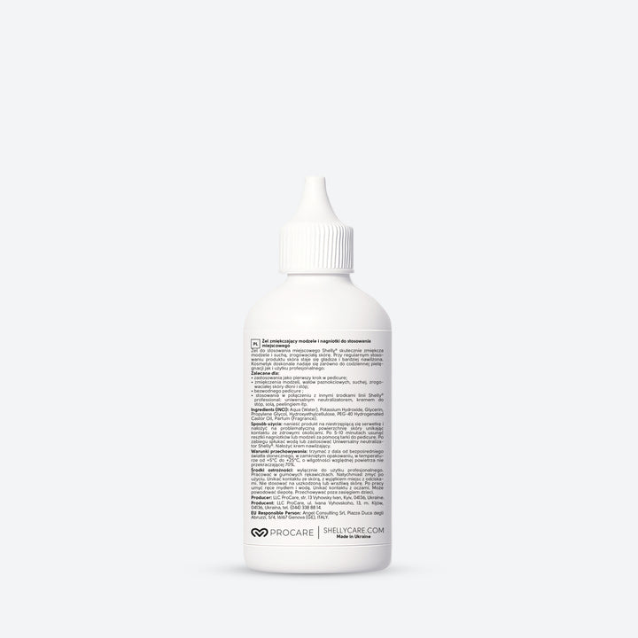 Żel zmiękczający modzele do stóp do stosowania miejscowego z miękkim ostrzem Shelly 100 ml