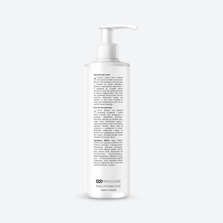 Hand and nail cream with allantoin, snail extract and shea oil - 500 ml