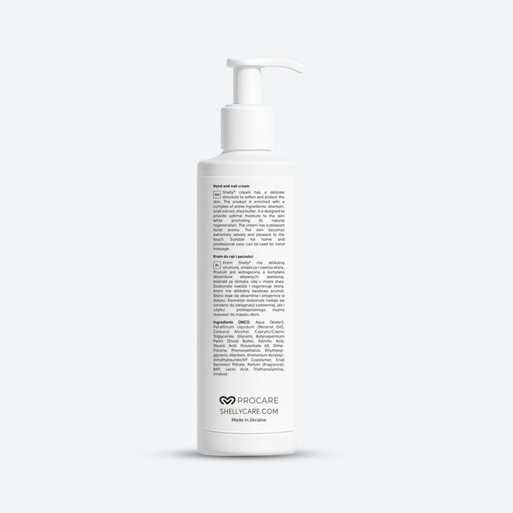 Hand and nail cream with allantoin, snail extract and shea oil - 250 ml