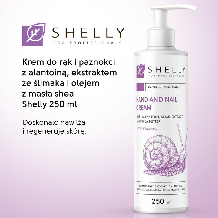 Krem do rąk i paznokci z alantoiną, ekstraktem ze ślimaka i olejem shea - 250 ml