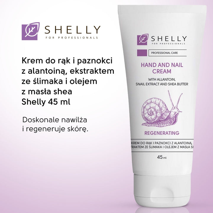 Cream for hands and nails with allantoin, snail extract and shea butter Shelly 45 ml