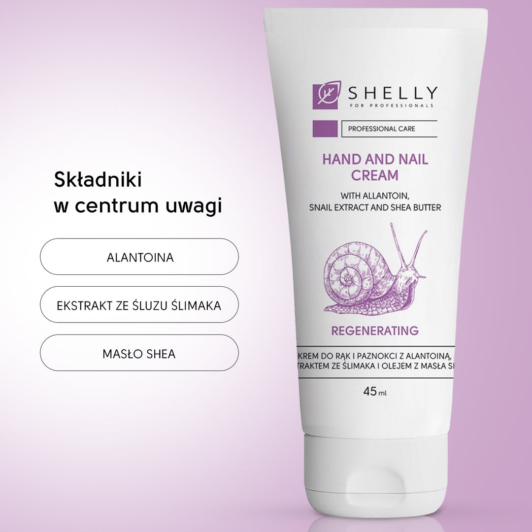 Krem do rąk i paznokci z alantoiną, ekstraktem ze ślimaka i olejem shea - 45 ml