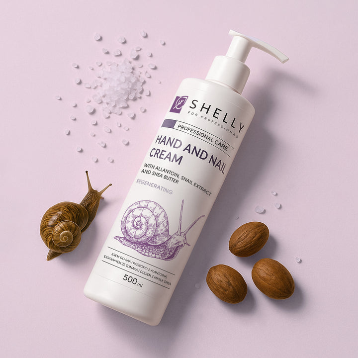 Krem do rąk i paznokci z alantoiną, ekstraktem ze ślimaka i olejem shea - 500 ml