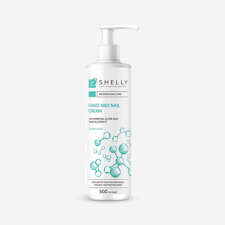 Hands and nails cream with keratin, silver and arnica extract - 500 ml