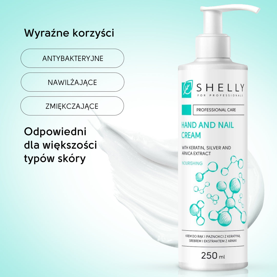 Krem do rąk i paznokci z keratyną, srebrem i ekstraktem z arniki - 250 ml