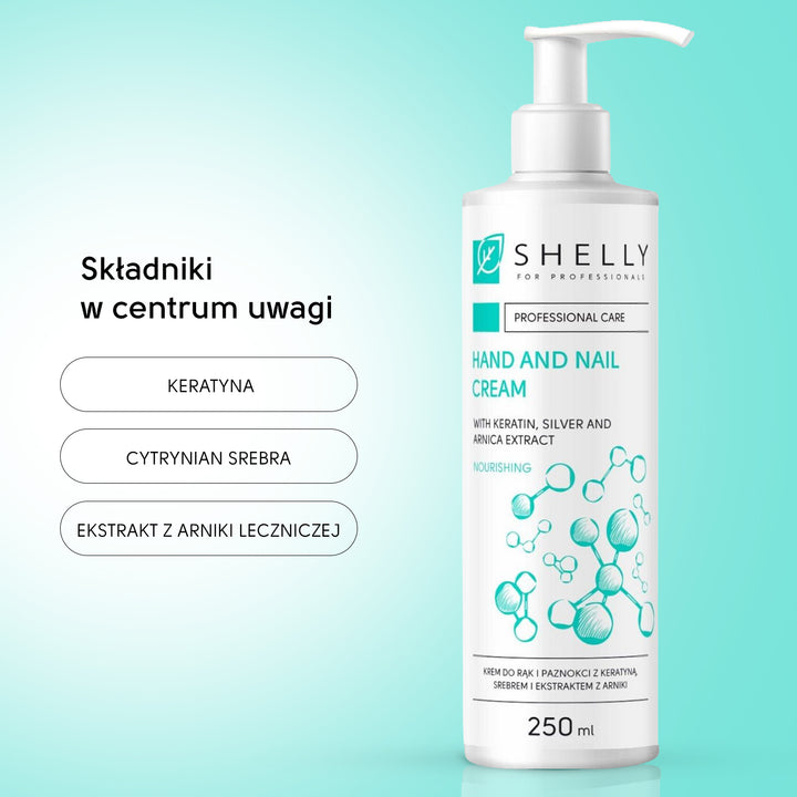 Krem do rąk i paznokci z keratyną, srebrem i ekstraktem z arniki - 250 ml