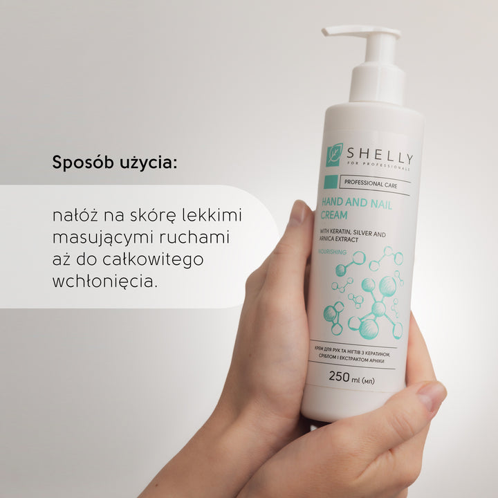 Krem do rąk i paznokci z keratyną, srebrem i ekstraktem z arniki - 250 ml