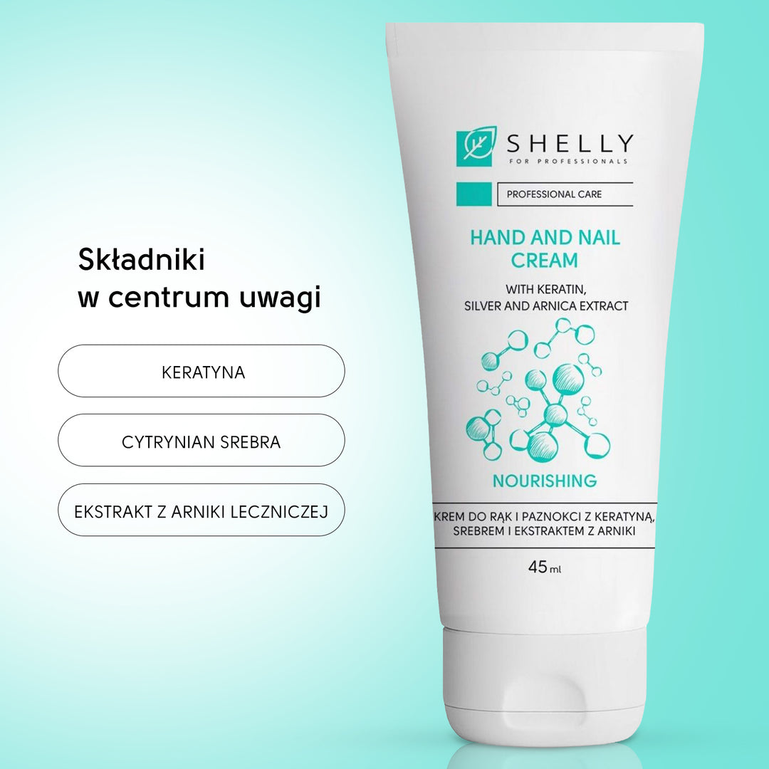 Krem do rąk i paznokci z keratyną, srebrem i ekstraktem z arniki - 45 ml