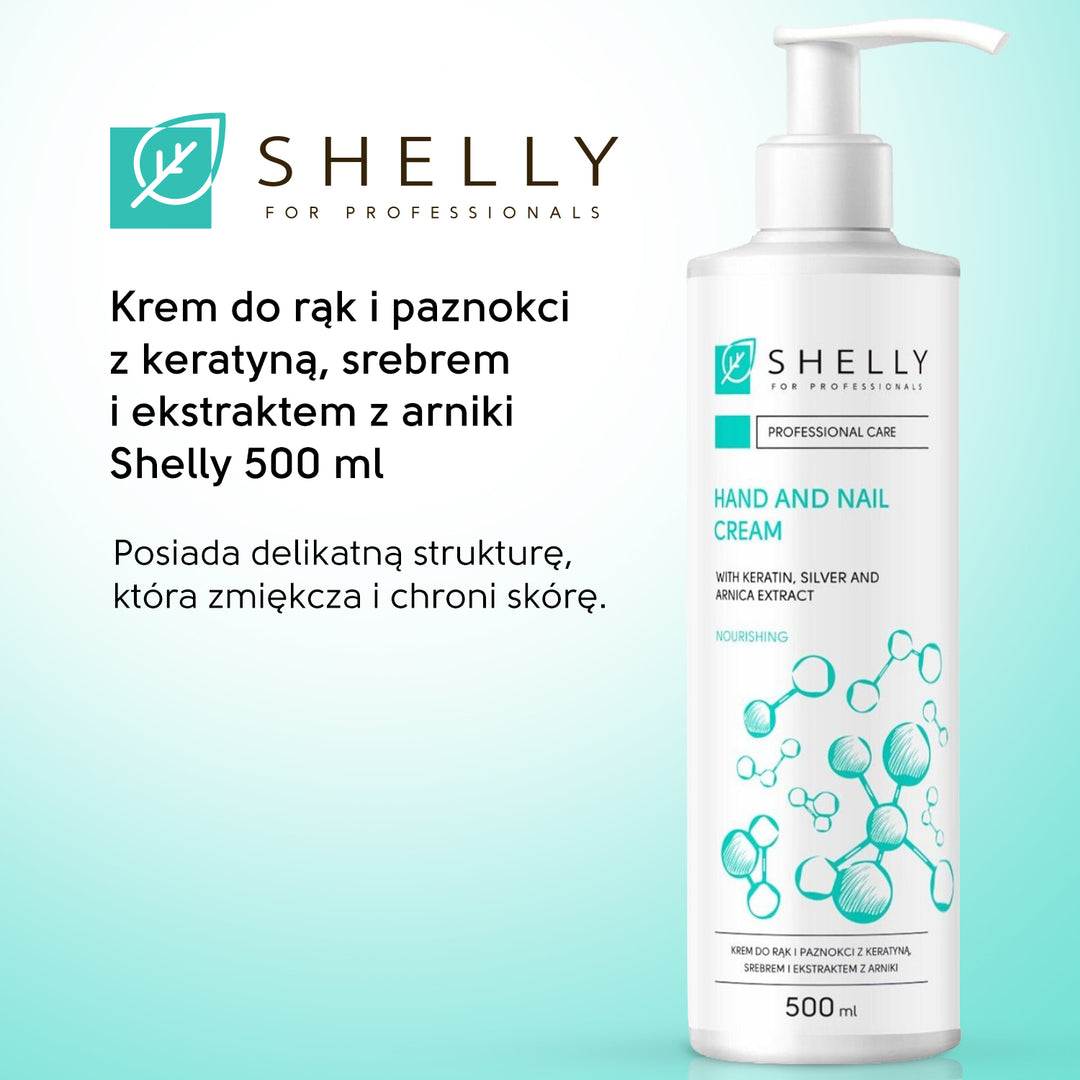 Krem do rąk i paznokci z keratyną, srebrem i ekstraktem z arniki - 500 ml