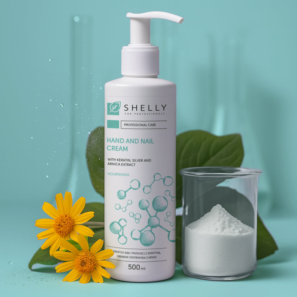 Krem do rąk i paznokci z keratyną, srebrem i ekstraktem z arniki - 500 ml
