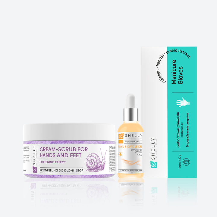 Zestaw Shelly nawilżająco-zmiękczający do suchej i szorstkiej skóry dłoni