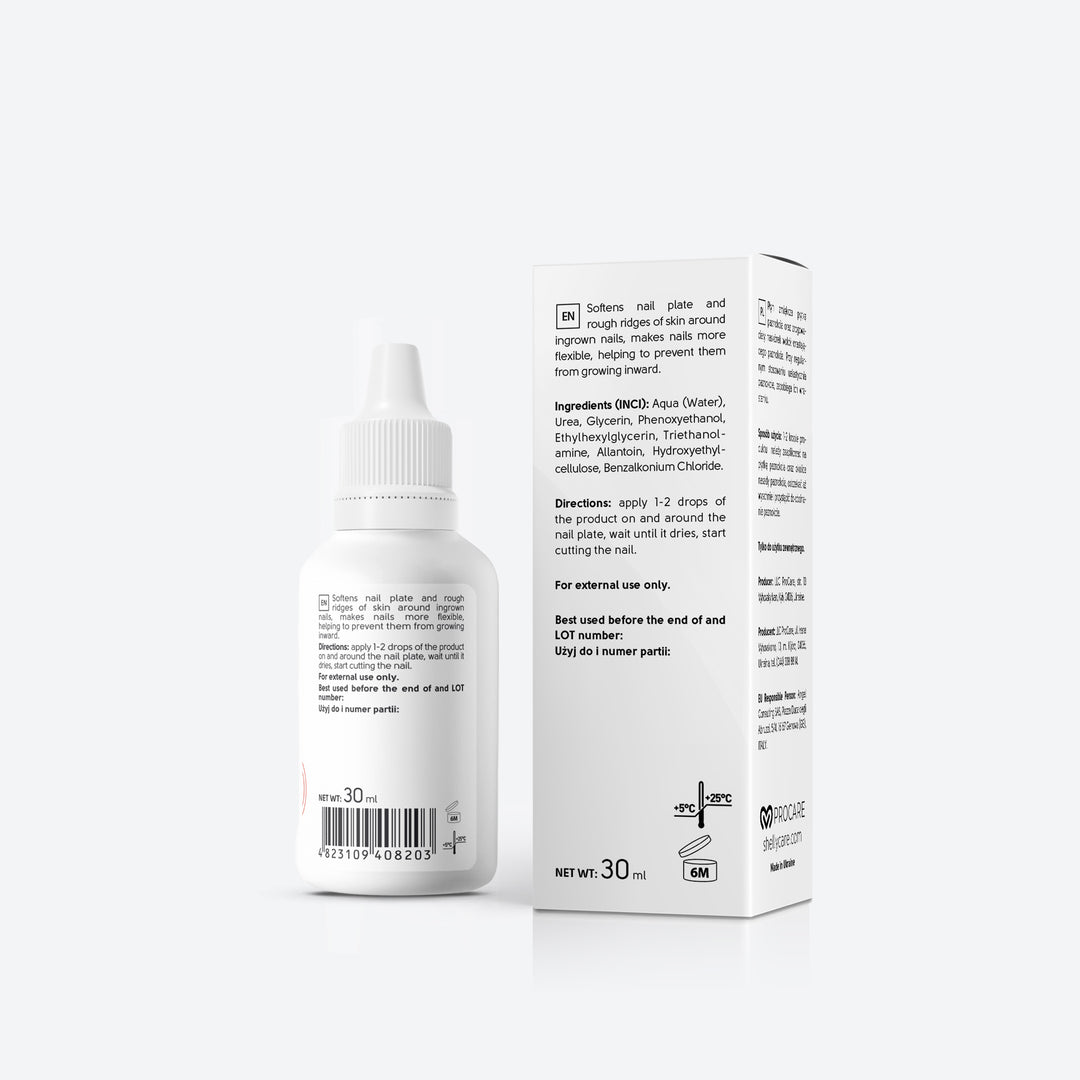 Środek zmiękczający wrastające paznokcie - 30 ml
