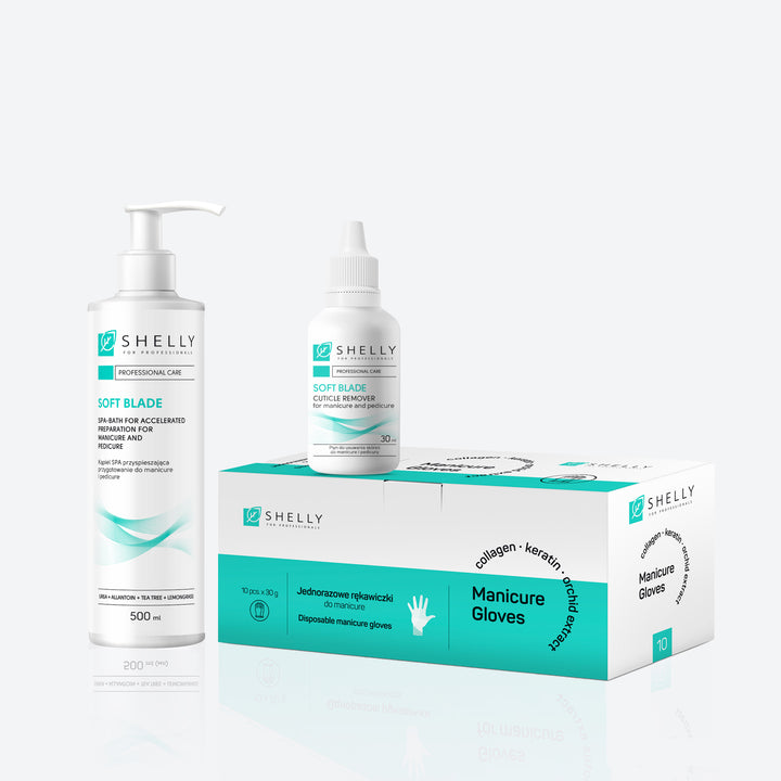 Zestaw do szybkiego przygotowania manicure i pielęgnacji skórek