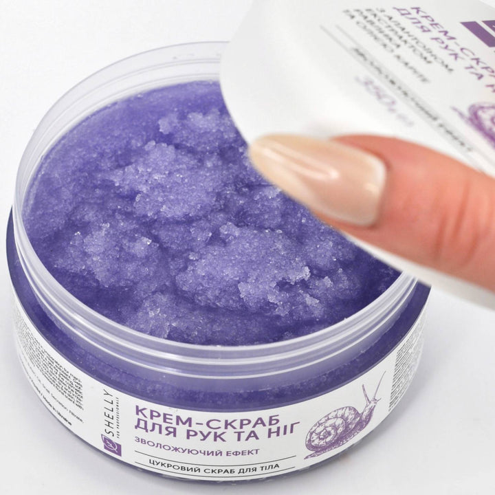 Cream-scrub for hands and feet with allantoin, snail extract and shea oil - 350 g