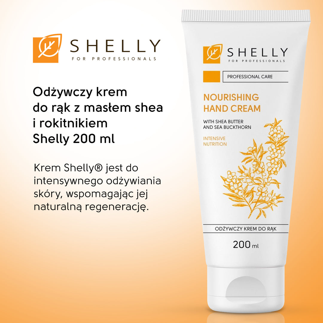Odżywczy krem do rąk z masłem shea i rokitnikiem Shelly - 200 ml