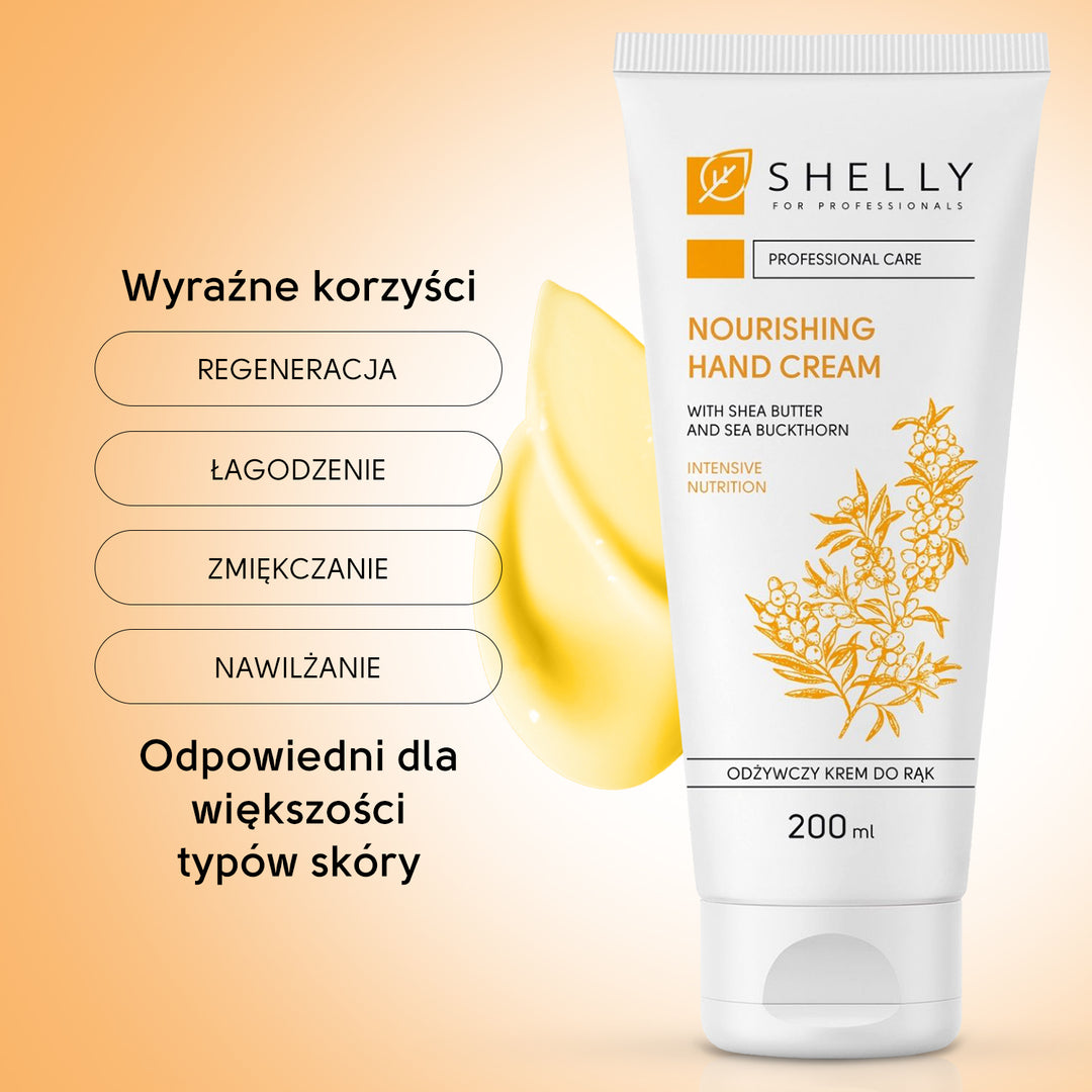 Odżywczy krem do rąk z masłem shea i rokitnikiem Shelly - 200 ml