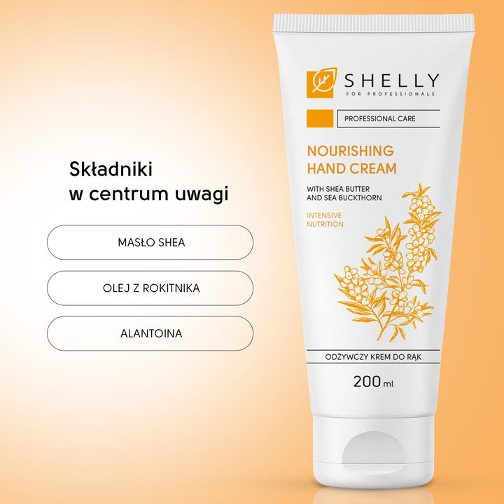 Odżywczy krem do rąk z masłem shea i rokitnikiem Shelly - 200 ml