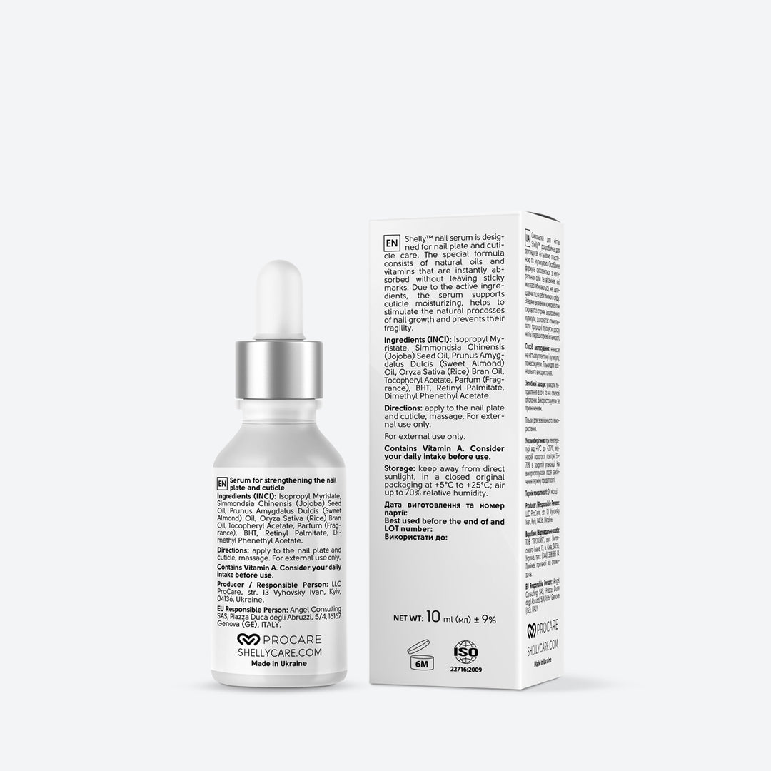 Strengthening nail serum with jojoba oil and vitamins A, E - 10 ml