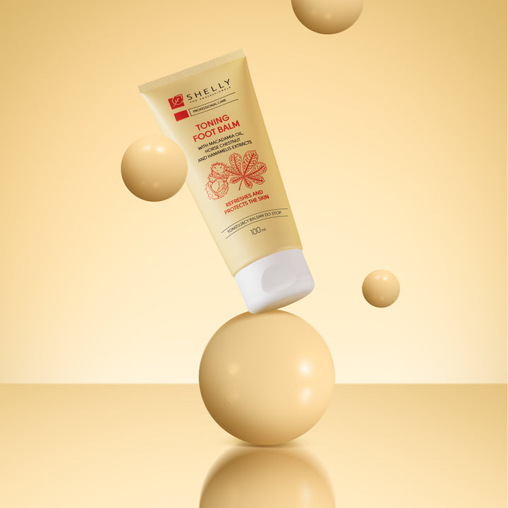 Tonizujący balsam do stóp z olejem makadamia, ekstraktami z kasztanowca i oczaru wirginijskiego - 100 ml