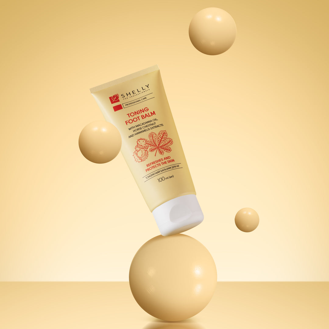 Toning foot balm with macadamia oil, extracts of horse chestnut and witch hazel - 100 ml