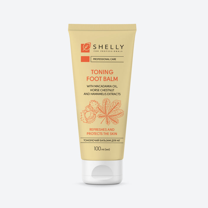 Toning foot balm with macadamia oil, extracts of horse chestnut and witch hazel - 100 ml