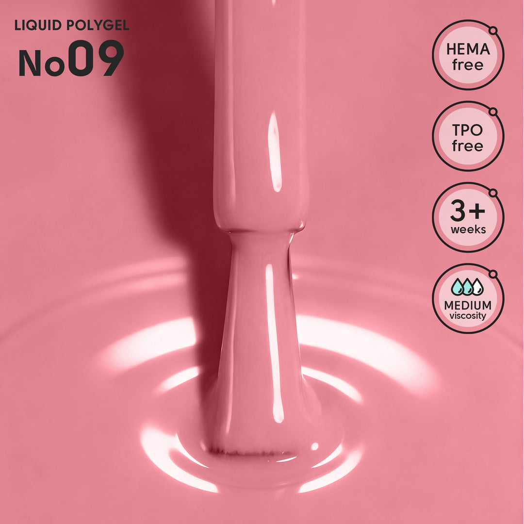 Płynny polygel 09 Liquid PolyGel Shelly 12 ml