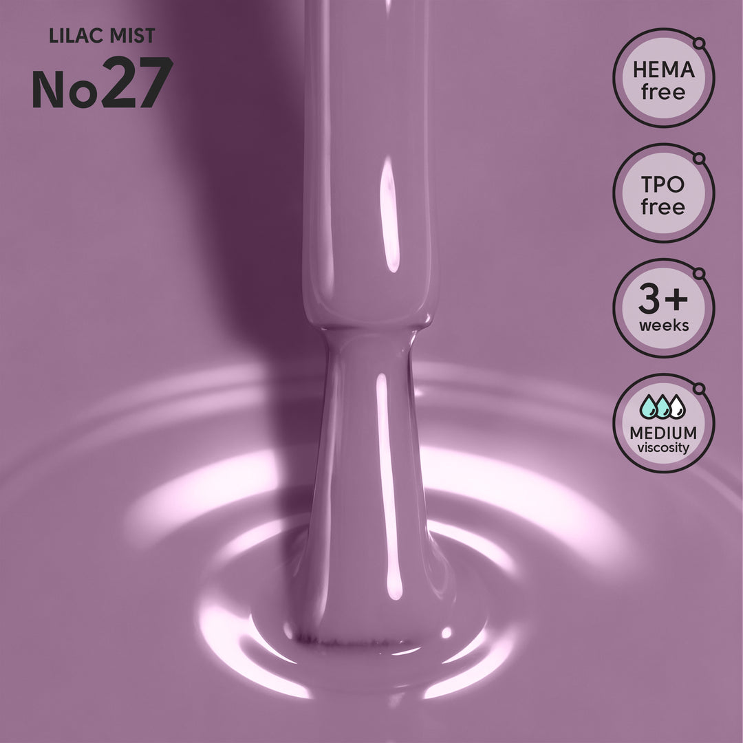 Lakier hybrydowy do paznokci 27 Lilac Mist Shelly 12 ml
