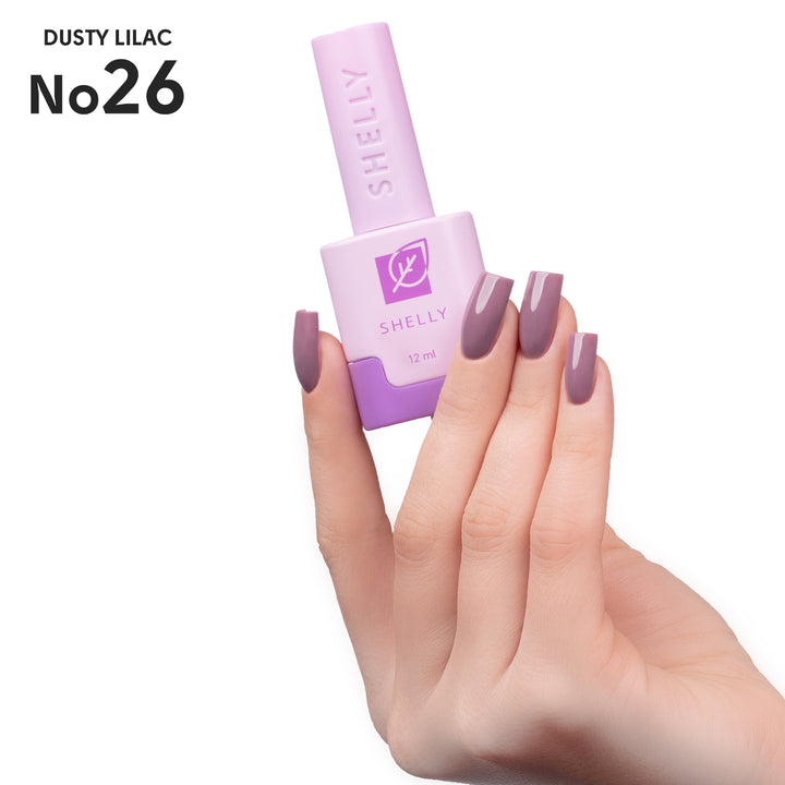 Lakier hybrydowy do paznokci 26 Dusty Lilac Shelly 12 ml