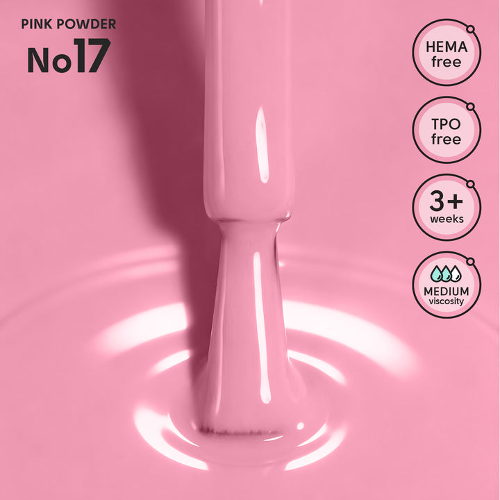 Lakier hybrydowy do paznokci 17 Pink Powder Shelly 12 ml