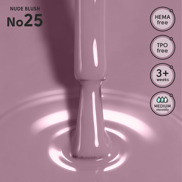 Lakier hybrydowy do paznokci 25 Nude Blush Shelly 12 ml
