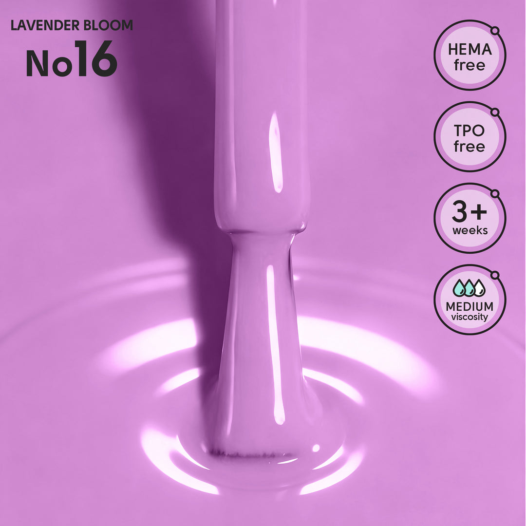 Lakier hybrydowy do paznokci 16 Lavender Bloom Shelly 12 ml