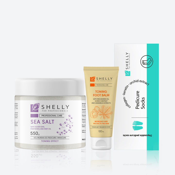 Zestaw do pielęgnacji zmęczonej skóry stóp Shelly