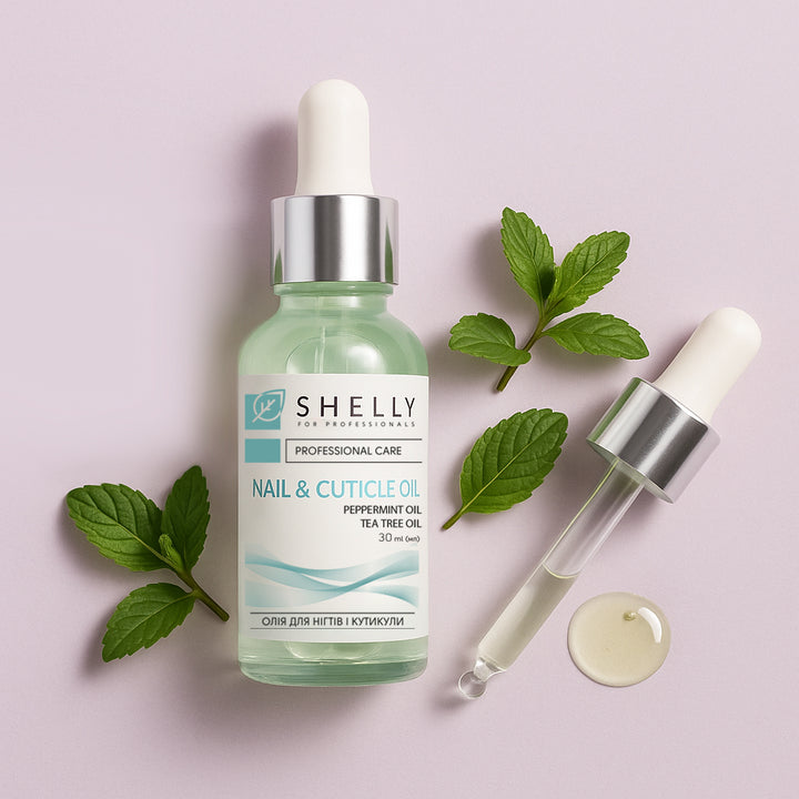 Nail and cuticle oil with moroccan mint extract and tea tree oil - 30 ml