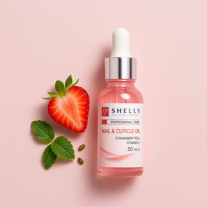 Nail and cuticle oil with strawberry extract and vitamin E - 30 ml