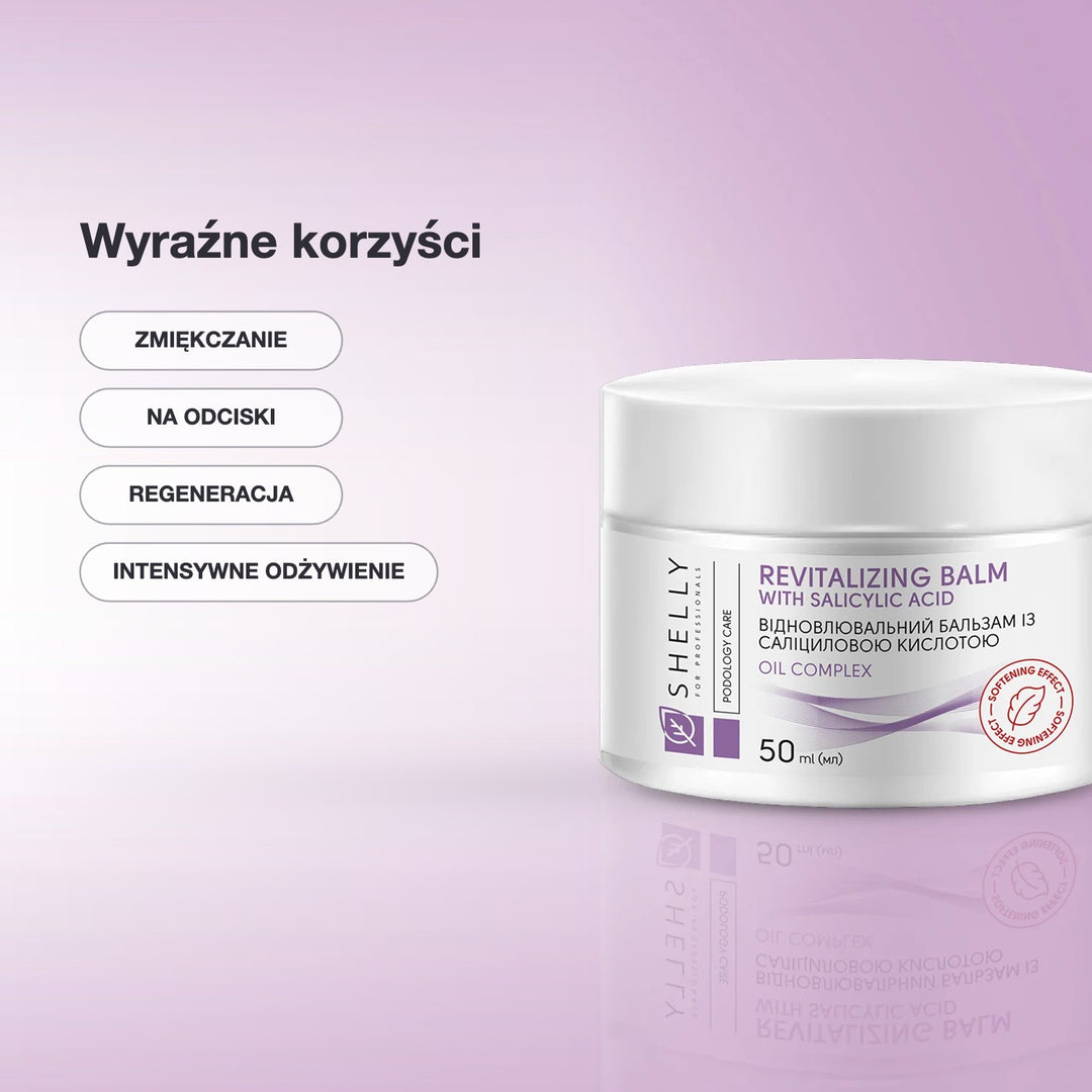 Restorative foot balm with salicylic acid Shelly 50 ml – korzyści