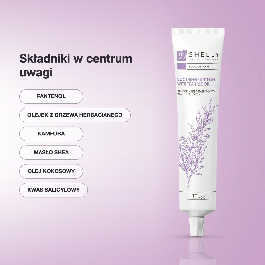 Soothing ointment with tea tree oil Shelly 30 ml – składniki