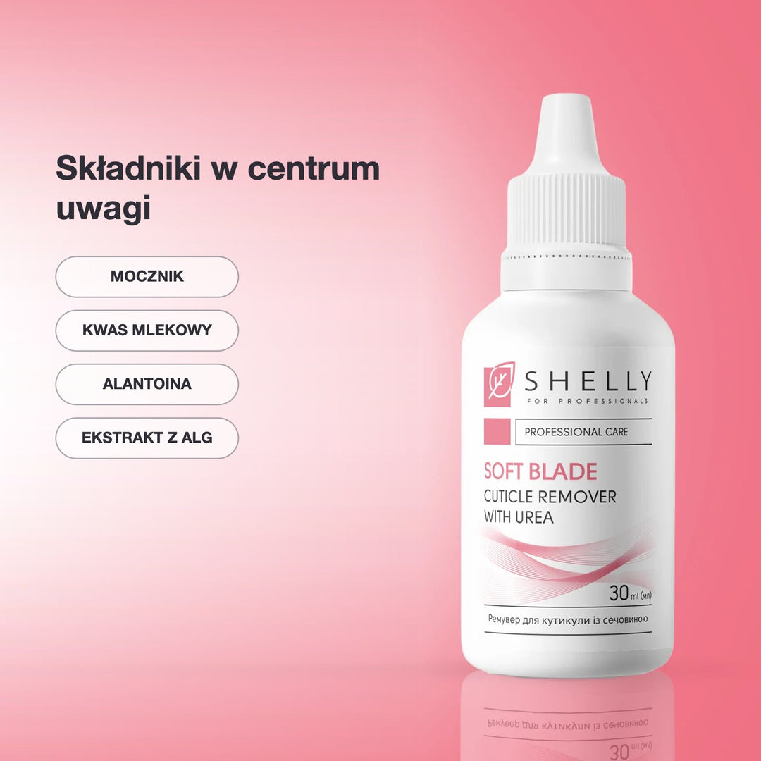 Cuticle remover with urea Soft Blade Shelly 30 ml – składniki