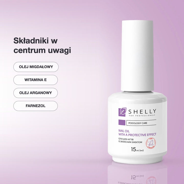 Nail oil with protective effect Shelly 15 ml – składniki