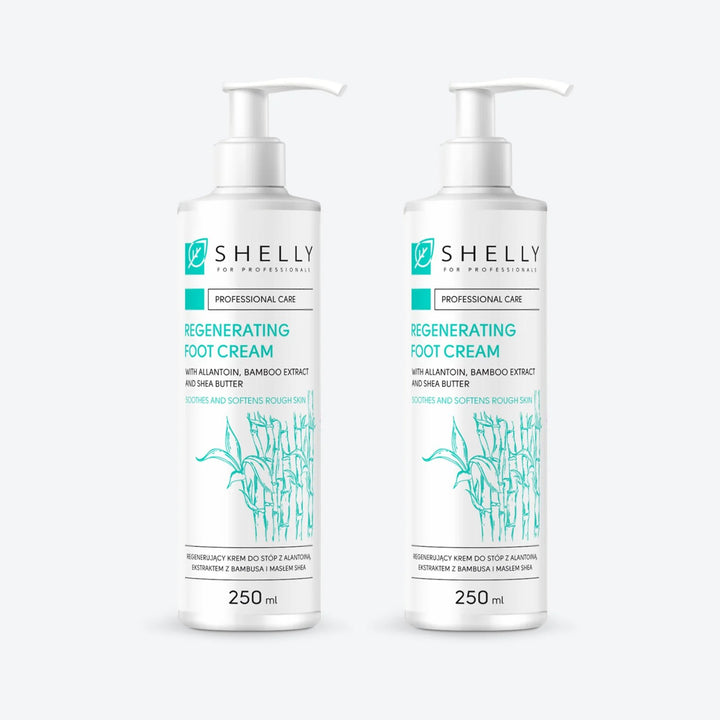Regenerating foot cream with allantoin, bamboo extract and shea butter Shelly 250 ml – set of 2 pcs