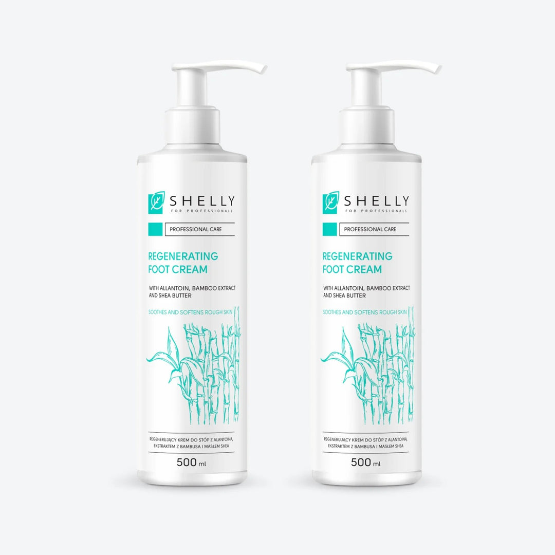 Regenerating foot cream with allantoin, bamboo extract and shea butter Shelly 500 ml – set of 2 pcs
