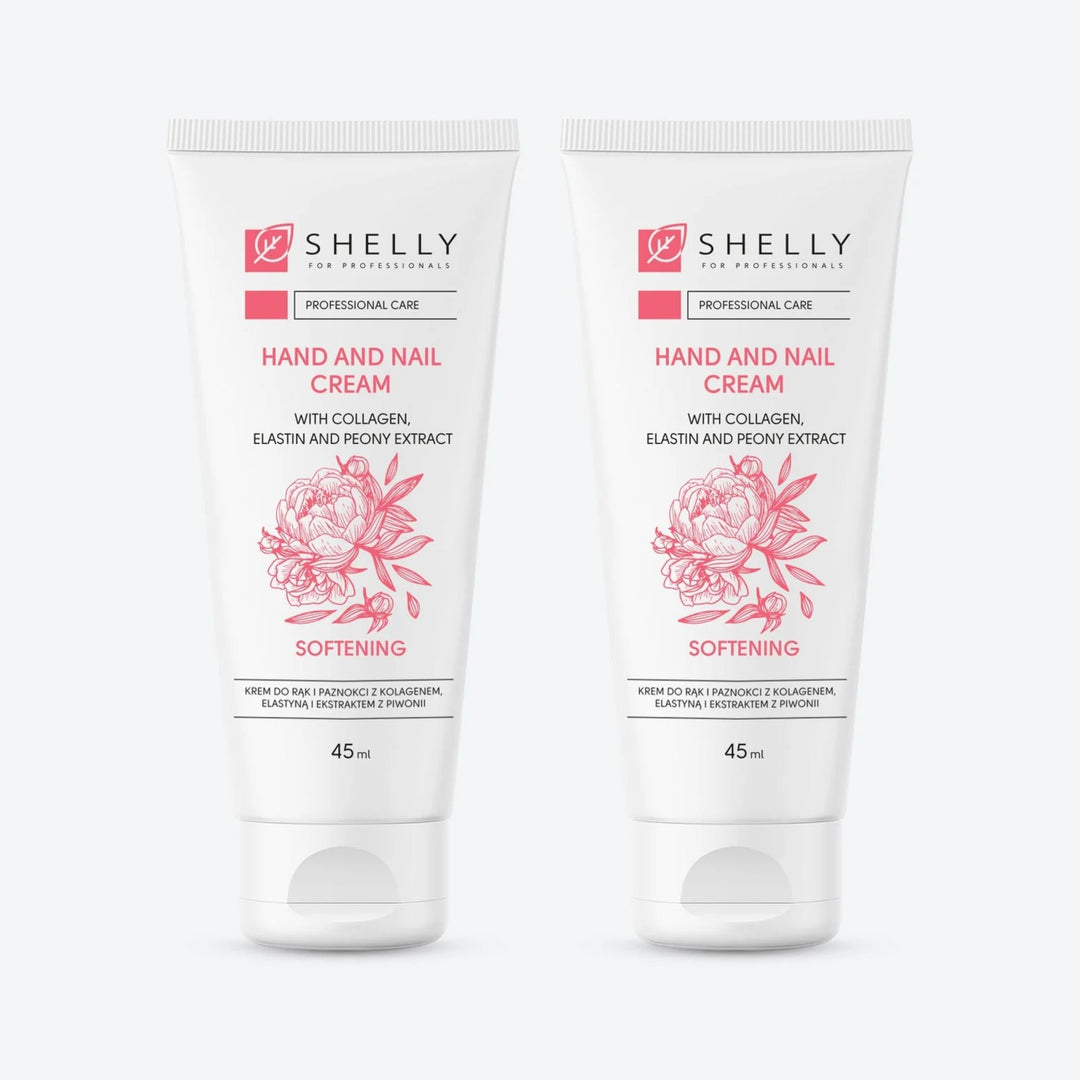 Cream for hands and nails with collagen, elastin and peony extract Shelly 45 ml – set of 2 pcs