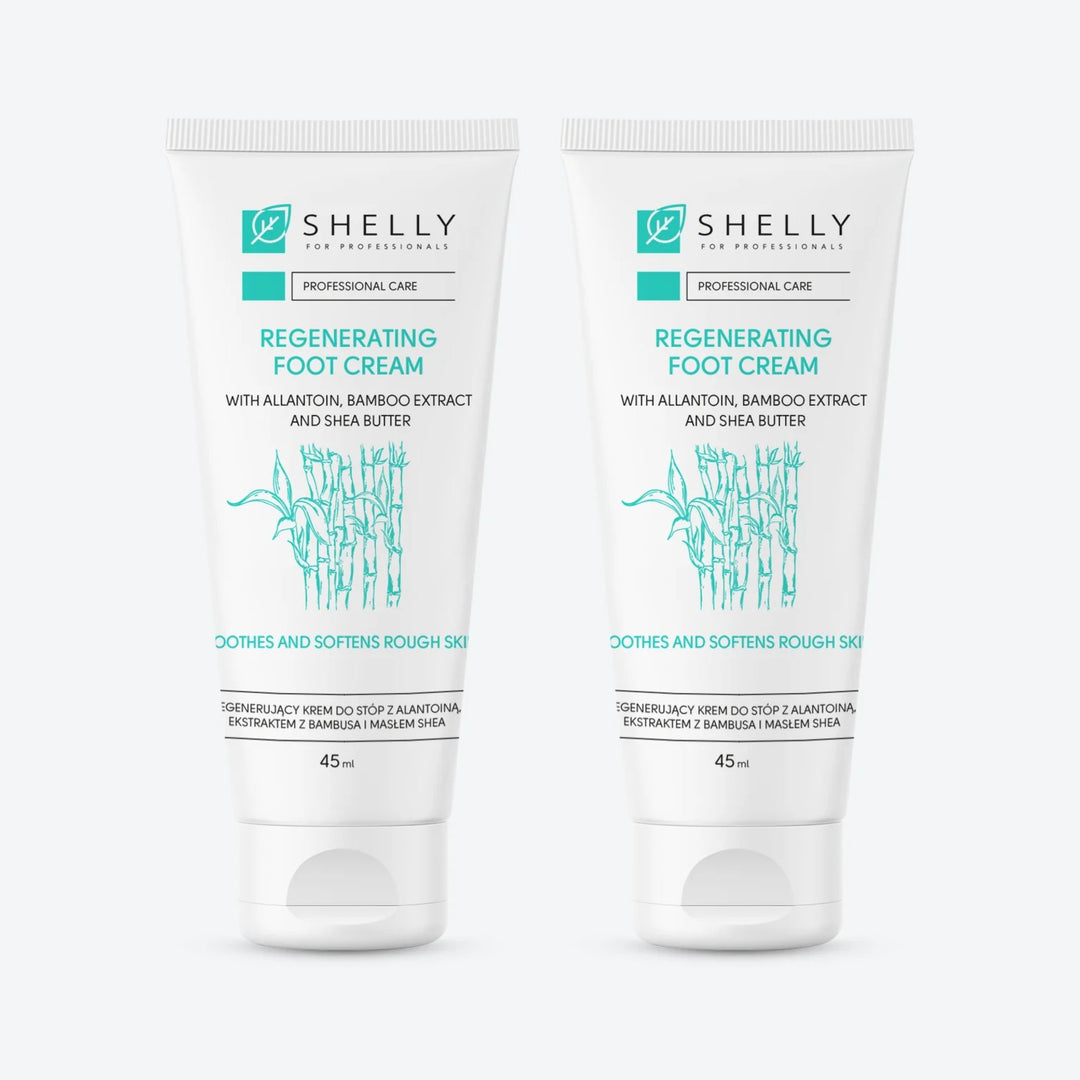 Regenerating foot cream with allantoin, bamboo extract and shea butter Shelly 45 ml – set of 2 pcs