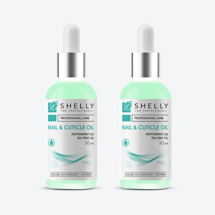 Nail and cuticle oil with moroccan mint extract and tea tree oil Shelly 30 ml – set of 2 pcs