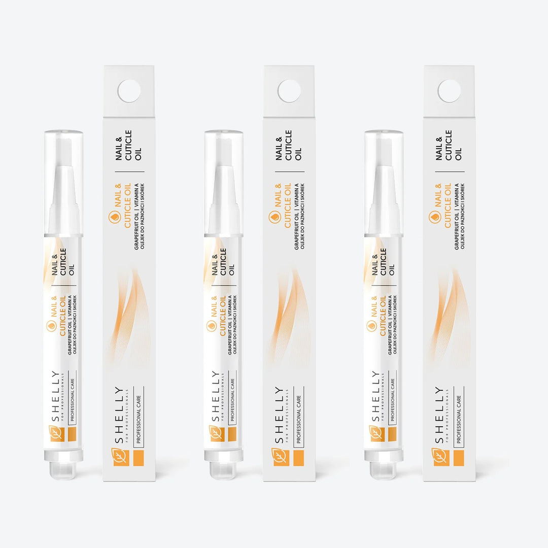 Nail and cuticle oil with grapefruit Shelly 3 ml – set of 3 pcs